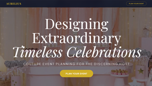 AURELIUS - Luxury Event Planning Theme 01 Preview
