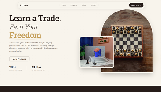 Artisan Academy - Education Theme 01 Preview